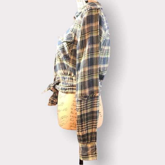 We The Free by Free People, First Bloom Plaid Top, Size XS - Picture 7 of 14